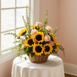 Sunflower Basket